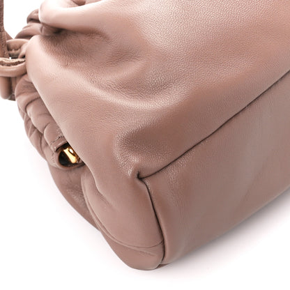 Mansur Gavriel Lambskin Cloud Mini Clutch Biscotto 9 of 10