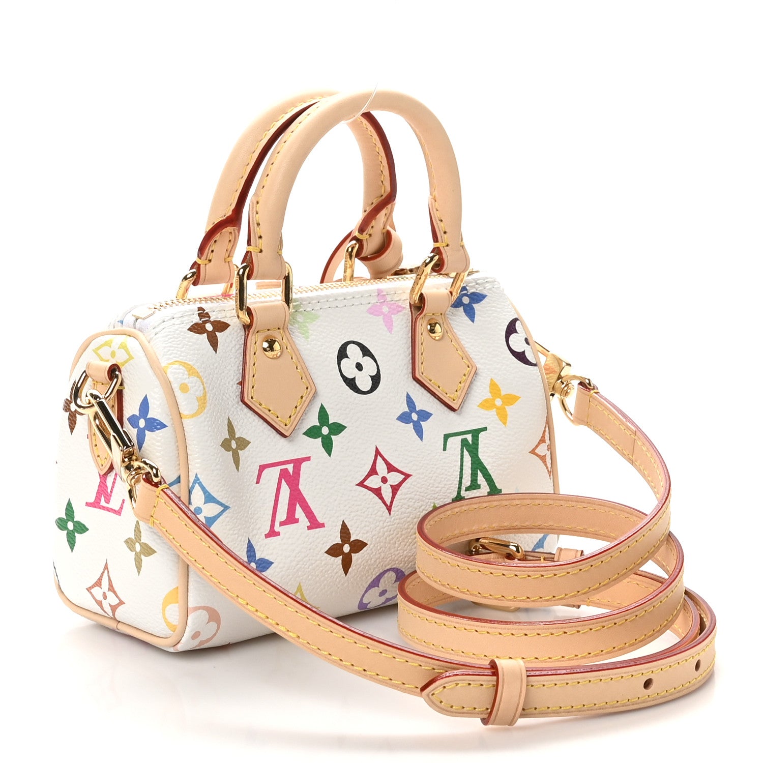 Louis Vuitton LV X TM Monogram Multicolor Nano Speedy White 3 of 9