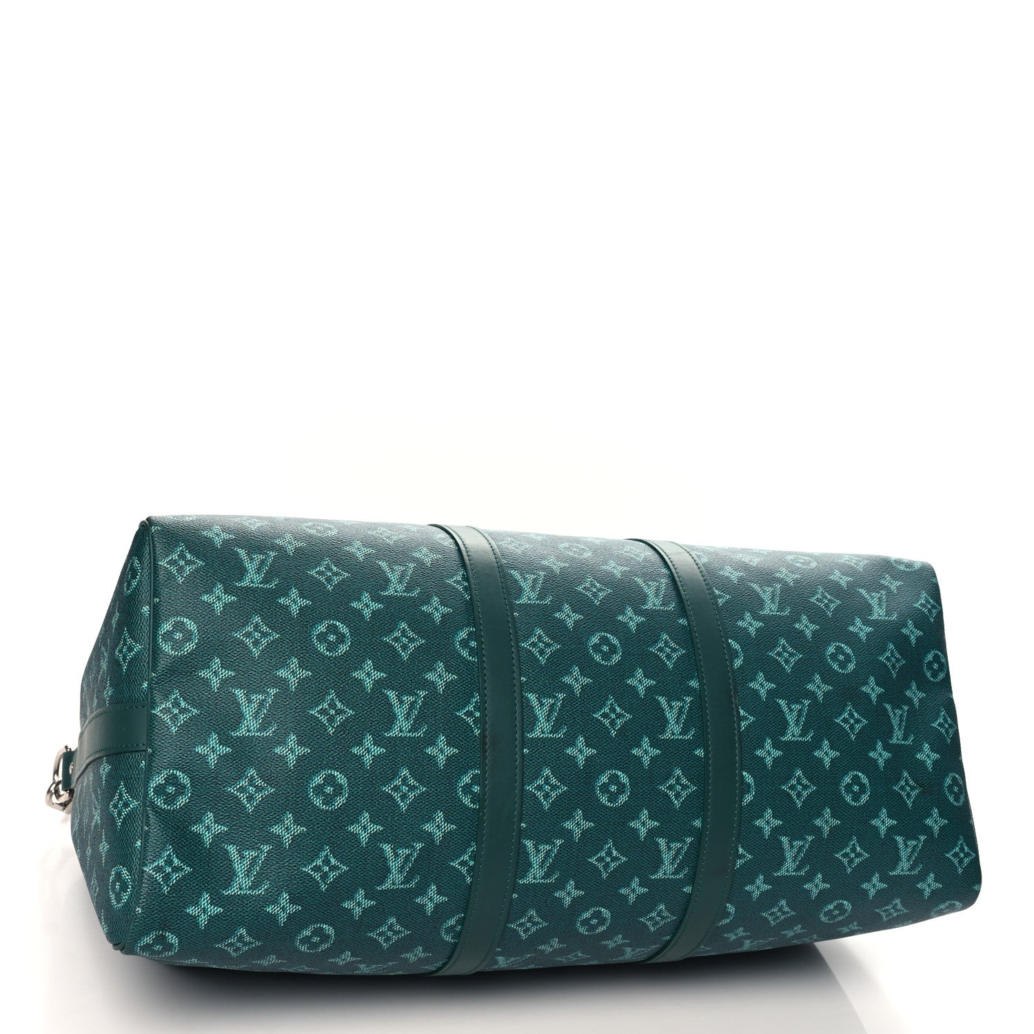 Louis Vuitton Monogram Heritage Keepall Bandouliere 50 Green 3 of 9