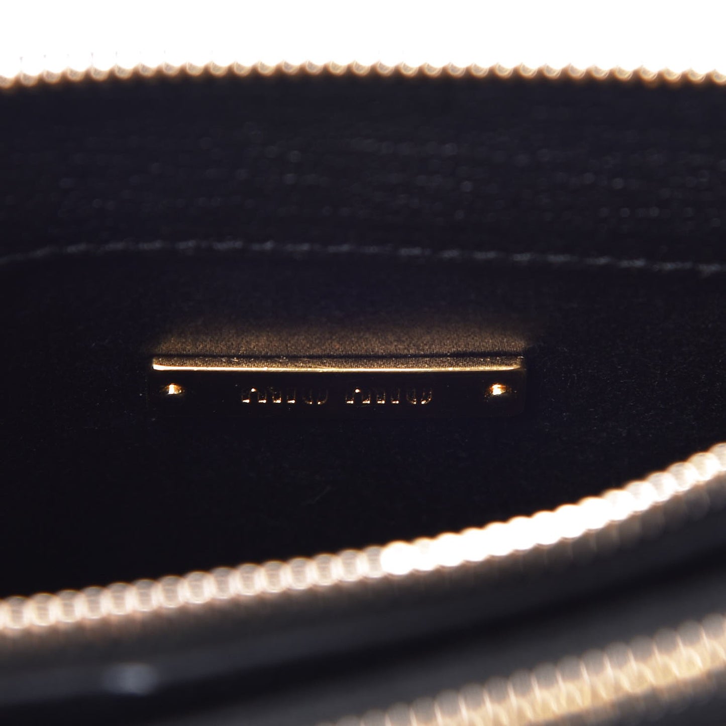 Goatskin Madras Double Zip Crossbody Bag Black
