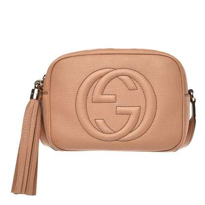 Gucci Pebbled Calfskin Small Soho Disco Bag Rose Beige 1 of 8