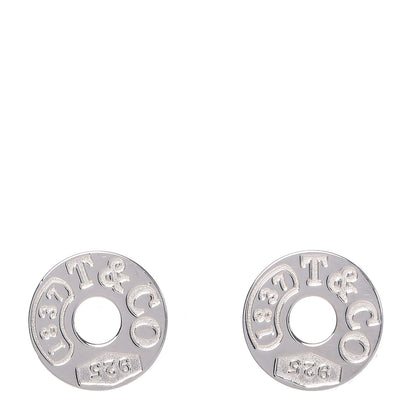 Tiffany Sterling Silver 1837 Circle Earrings 1 of 5