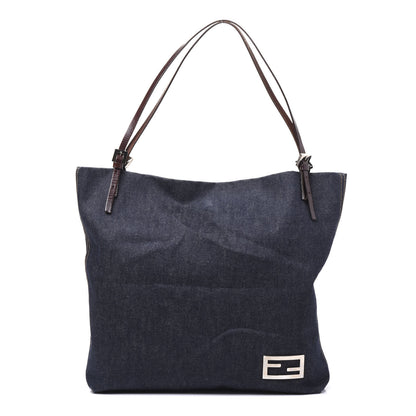 Fendi Denim Tote Blue 1 of 8
