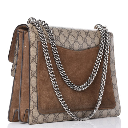 Gucci GG Supreme Monogram Medium Dionysus Shoulder Bag Taupe 3 of 15