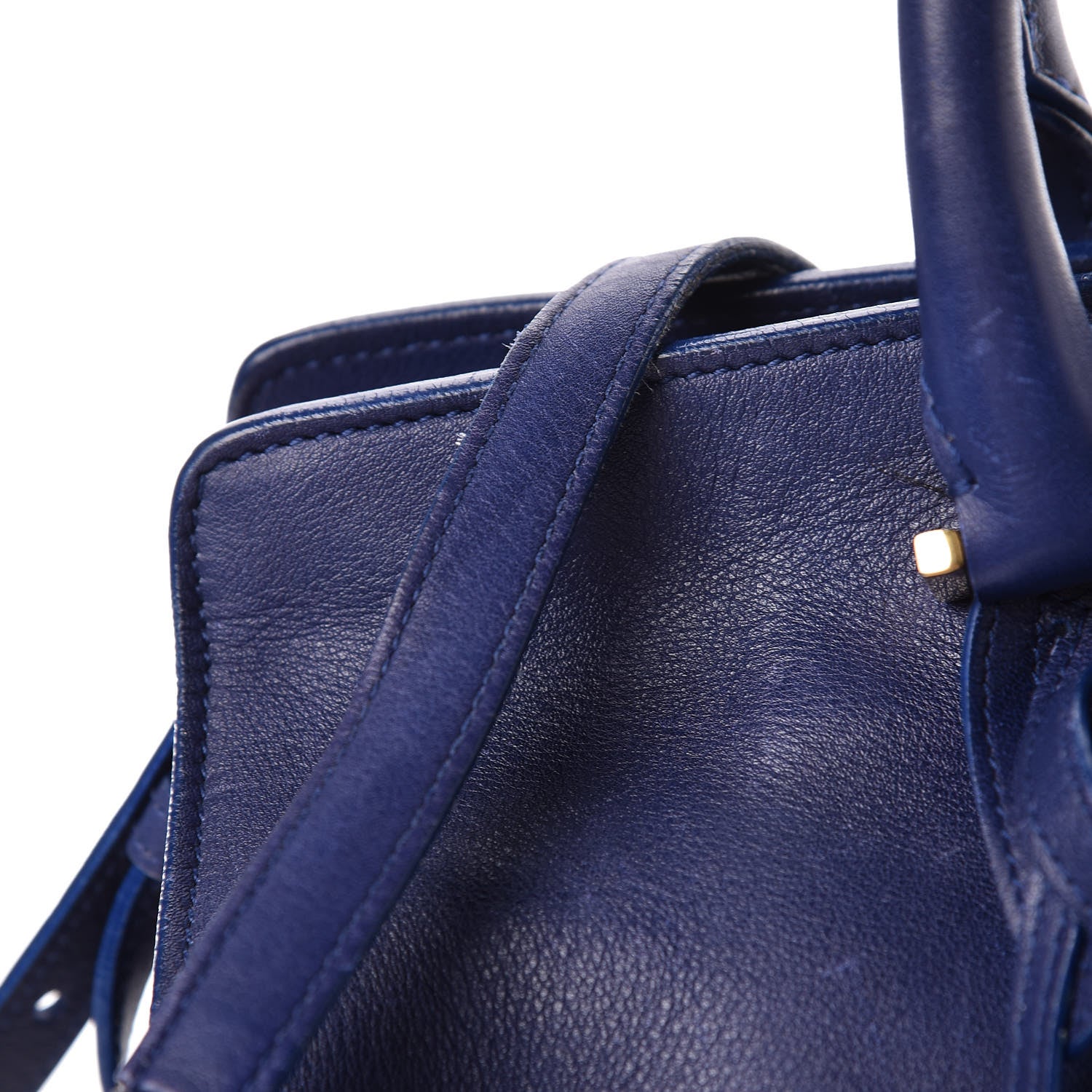 Saint Laurent Calfskin Small Classic Y Cabas Royal Blue 24 of 31