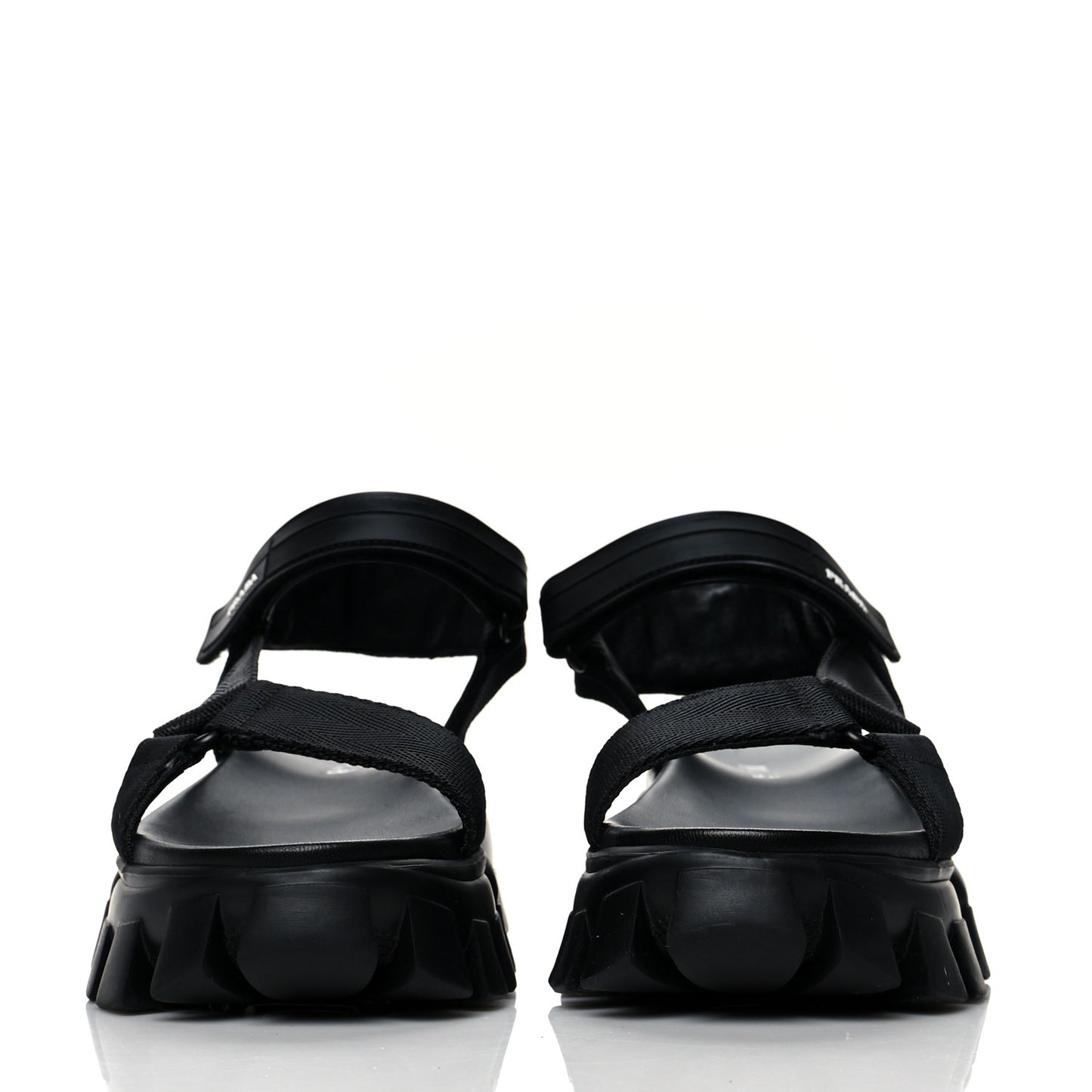 Rubber Nylon Velcro Womens Cloudbust Thunder 50mm Sandals 38.5 Black