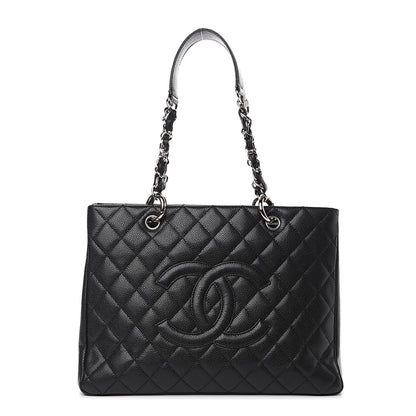 Chanel Caviar Quilted Grand Shopping Tote GST Black 1 of 9