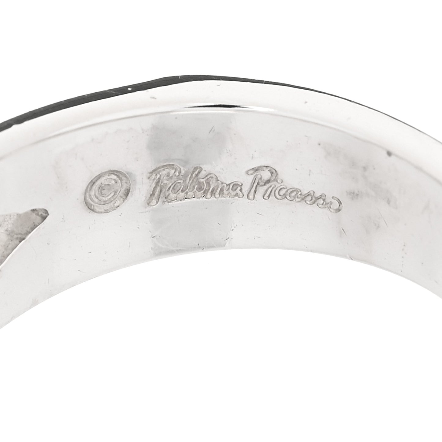 Sterling Silver Paloma Picasso Loving Heart Band Ring 53 6.5