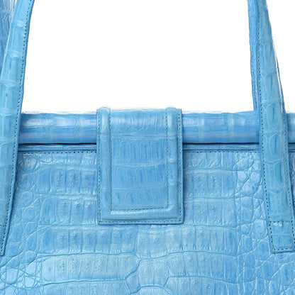 Nancy Gonzalez Crocodile Frame Bag Turquoise 10 of 10