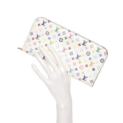 Louis Vuitton Monogram Multicolor Insolite Wallet White Litchi 2 of 8