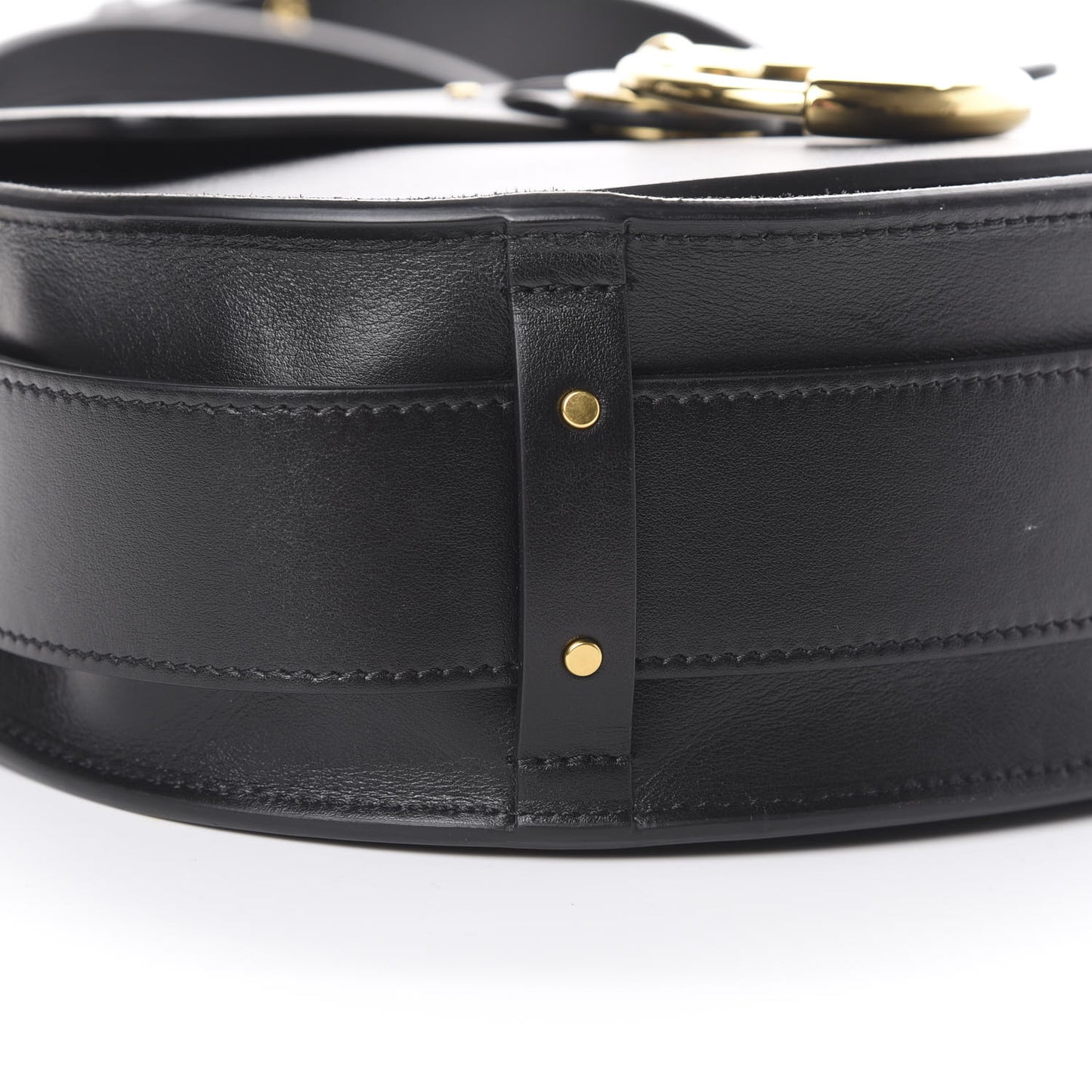 Grained Calfskin Large Tess Bag Black