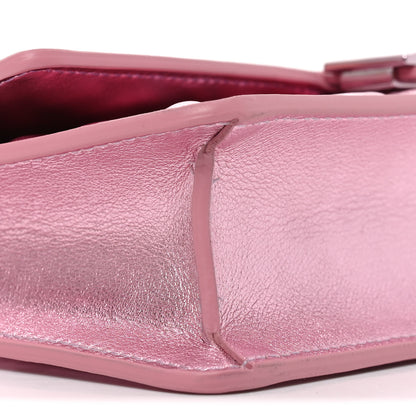 Fendi Metallic Nappa Matisse FF Embossed Wallet On Chain Rosa 9 of 10