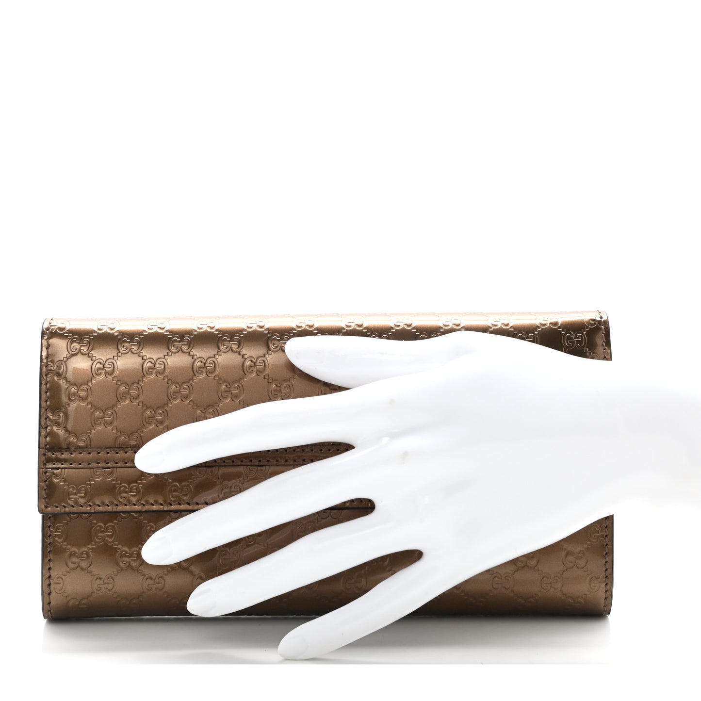 Shine Microguccissima Candy Continental Wallet Bronze