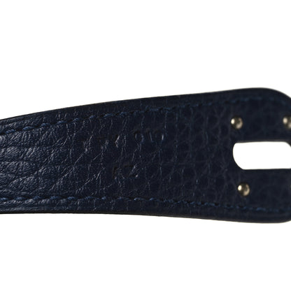 Hermes Taurillon Clemence Lindy 30 Bleu Nuit 6 of 12