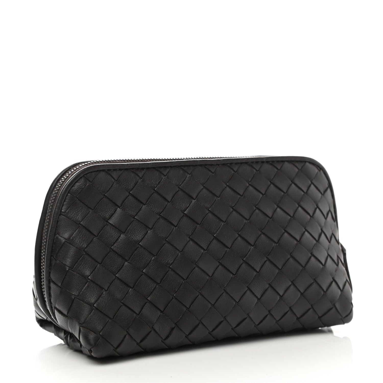 Bottega Veneta Nappa Intrecciato Cosmetic Case Black 3 of 7