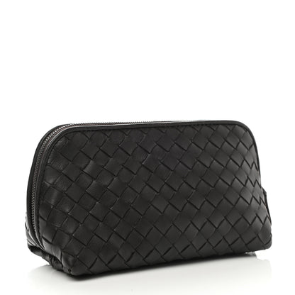 Bottega Veneta Nappa Intrecciato Cosmetic Case Black 3 of 7