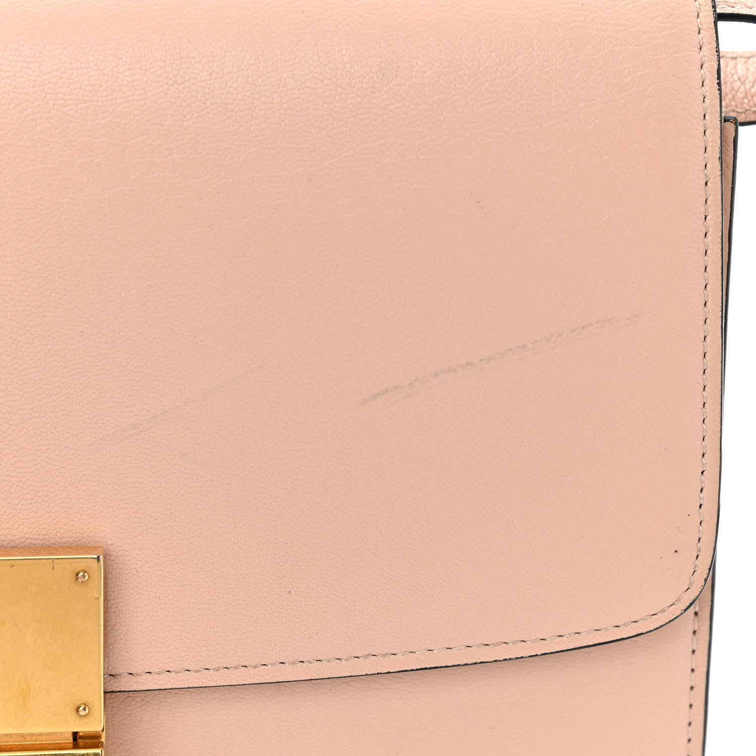 Celine Shiny Goatskin Medium Classic Box Flap Bag Blush 15 of 17