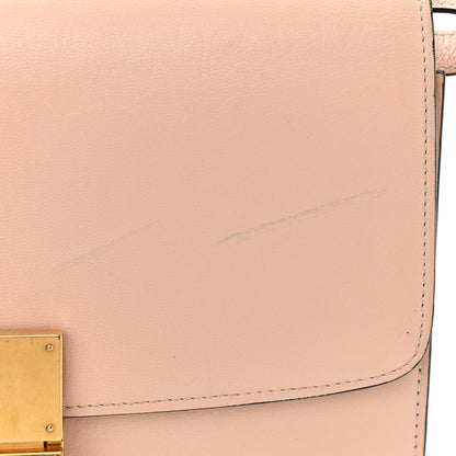 Celine Shiny Goatskin Medium Classic Box Flap Bag Blush 15 of 17