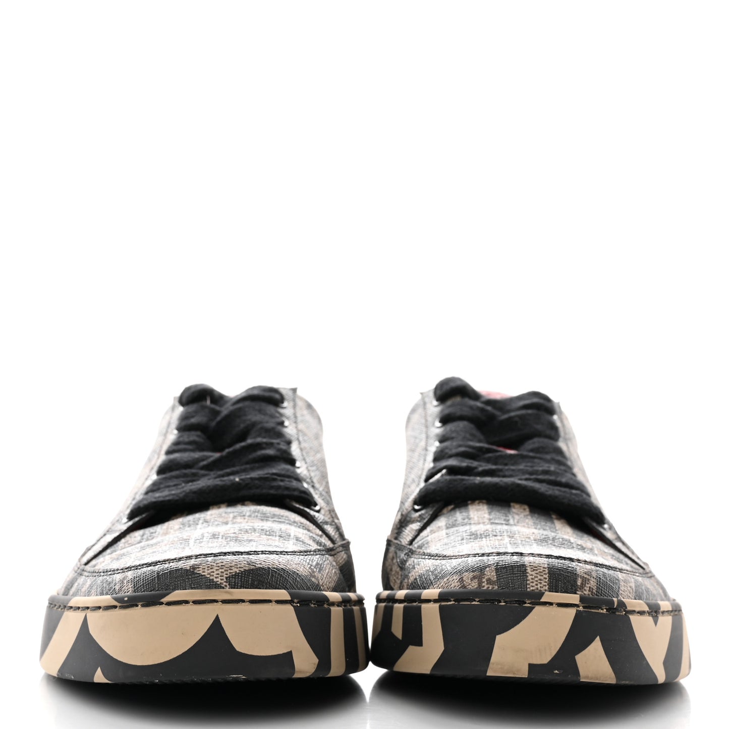 GG Supreme Monogram Caleido Mens Low Top Sneakers 10 Black