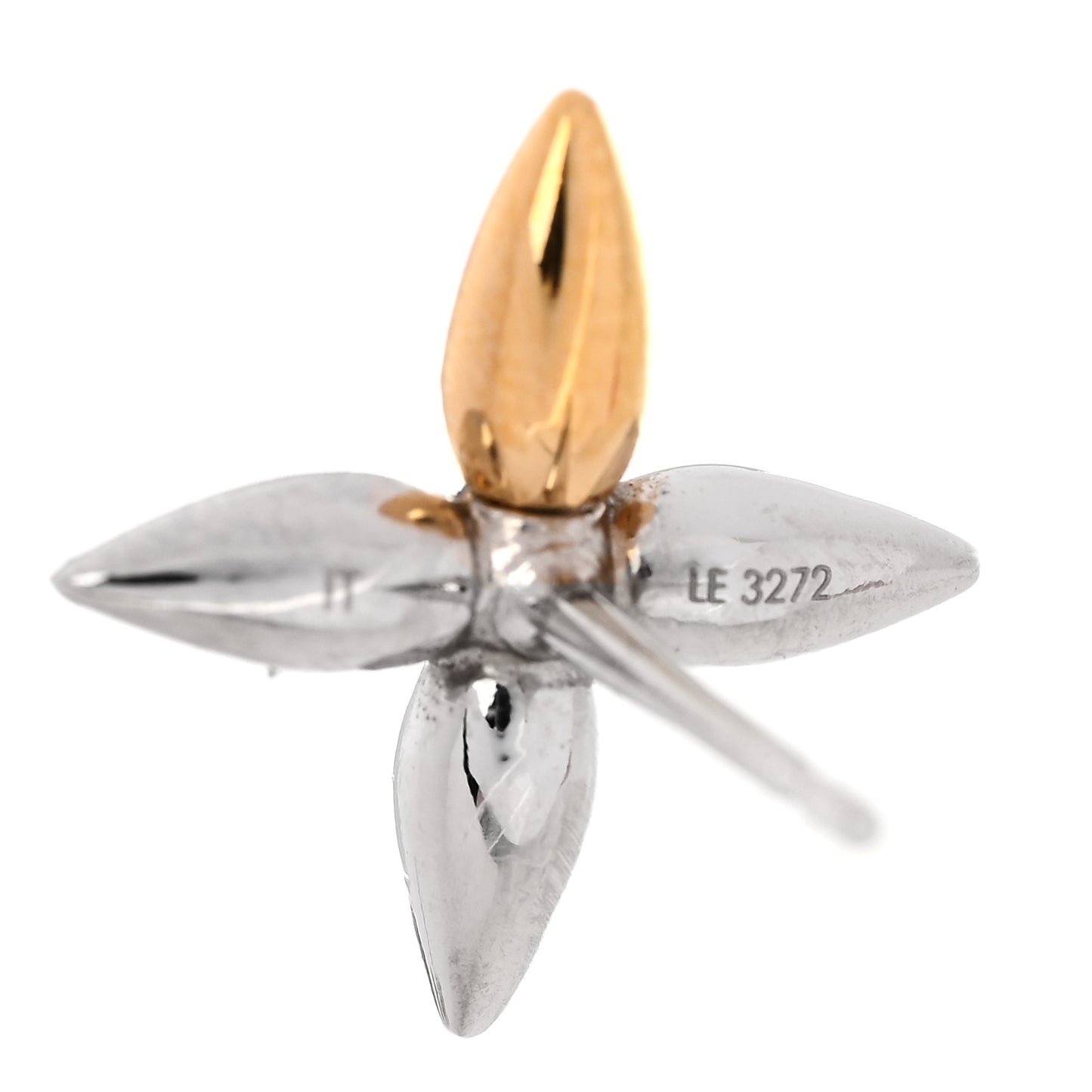 Metal Louisette Earrings Silver Gold