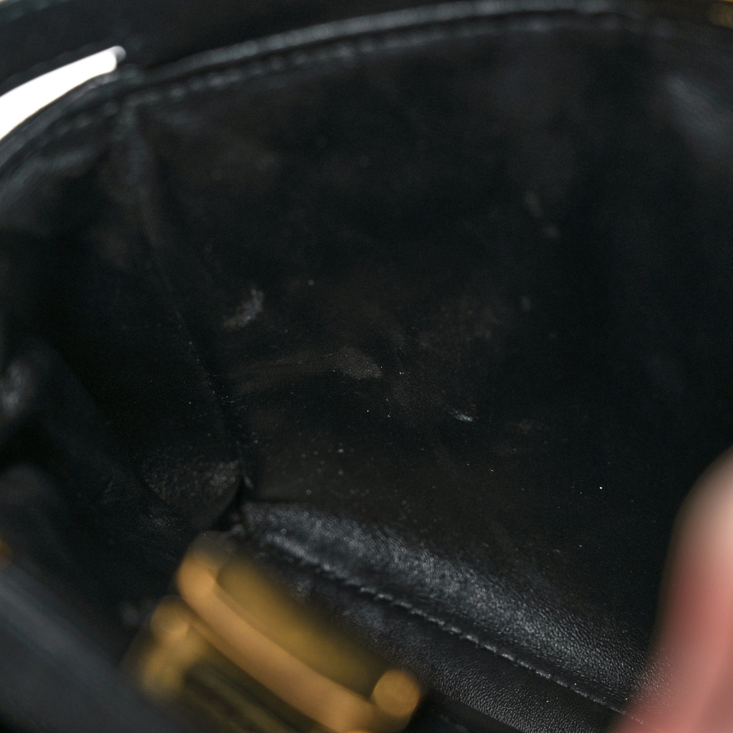 Nappa Mini Peekaboo Iconic Satchel Black