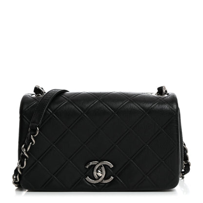 Chanel Calfskin Diamond Embossed Small New Chic Flap Black 1 of 10