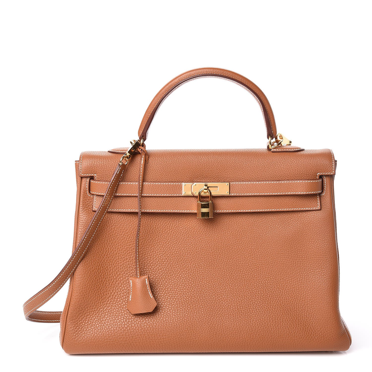 Hermes Togo Kelly Retourne 35 Gold 1 of 11