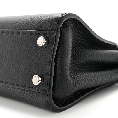 Fendi Cuoio Romano Selleria Bi-Color Mini Peekaboo Iconic Satchel Black Mou 8 of 8