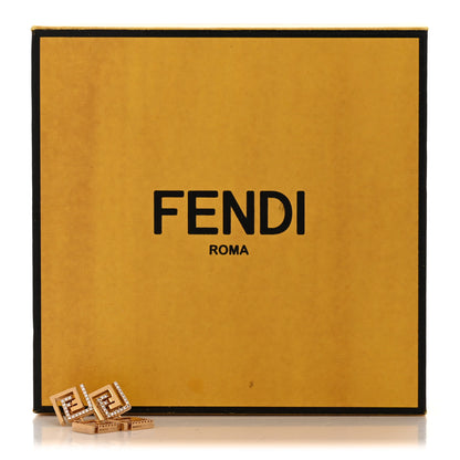 Fendi x VERSACE Metal Crystal Greca Drop Earrings Gold 7 of 7