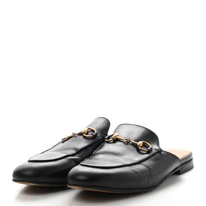 Gucci Calfskin Womens Princetown Slippers 37 Black 3 of 12