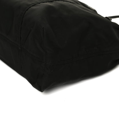 Prada Tessuto Nylon Glace Calfskin Etiquette Tote Black 13 of 16