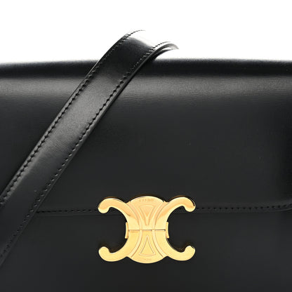 Celine Shiny Calfskin Medium Triomphe Black 8 of 10