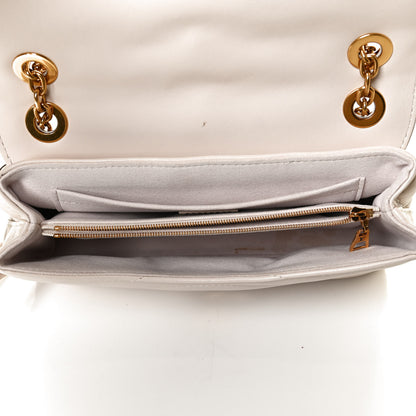 Louis Vuitton Calfskin LV New Wave Chain Bag Ivory 5 of 12