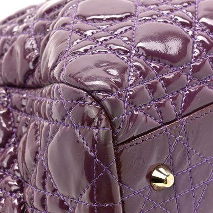 Christian Dior Patent Cannage Large Dior Soft Shopping Tote 12 of 15