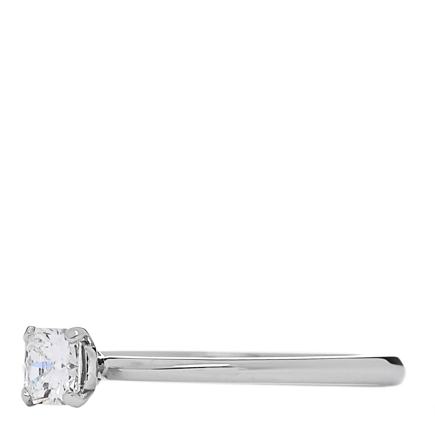 Tiffany Platinum Diamond .23ct Princess Cut Engagement Ring  49 5 3 of 6