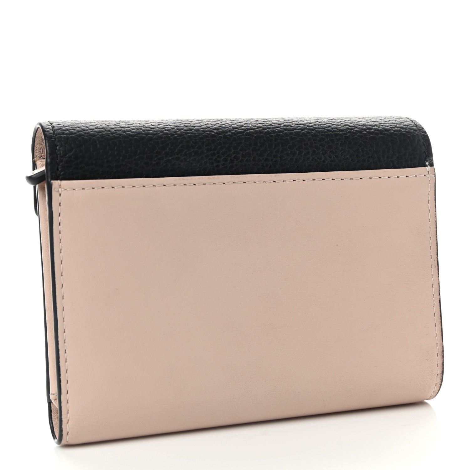 MCM Visetos Mini Love Letter Flap Wallet Cognac Black White 3 of 8