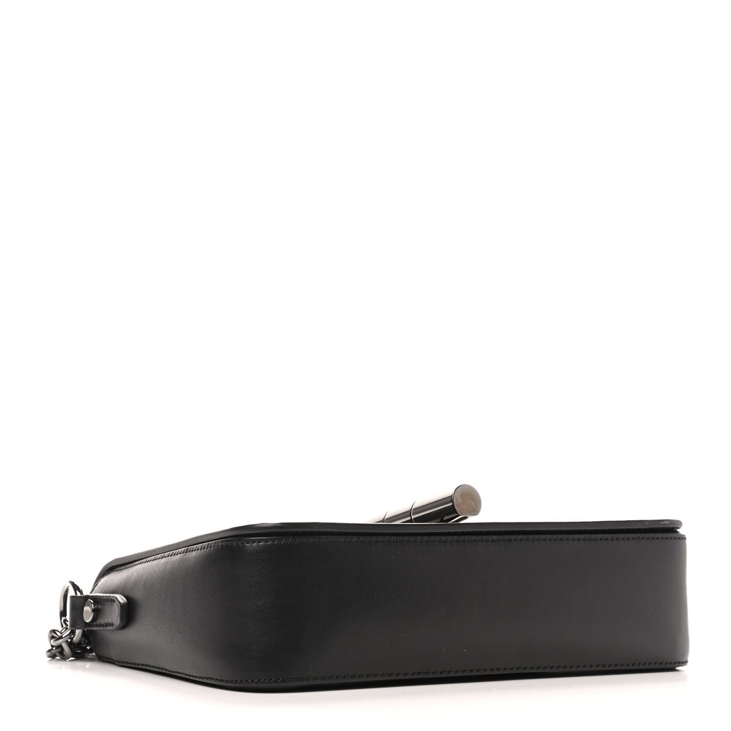 Calfskin Medium Natalia Chain Bag Black