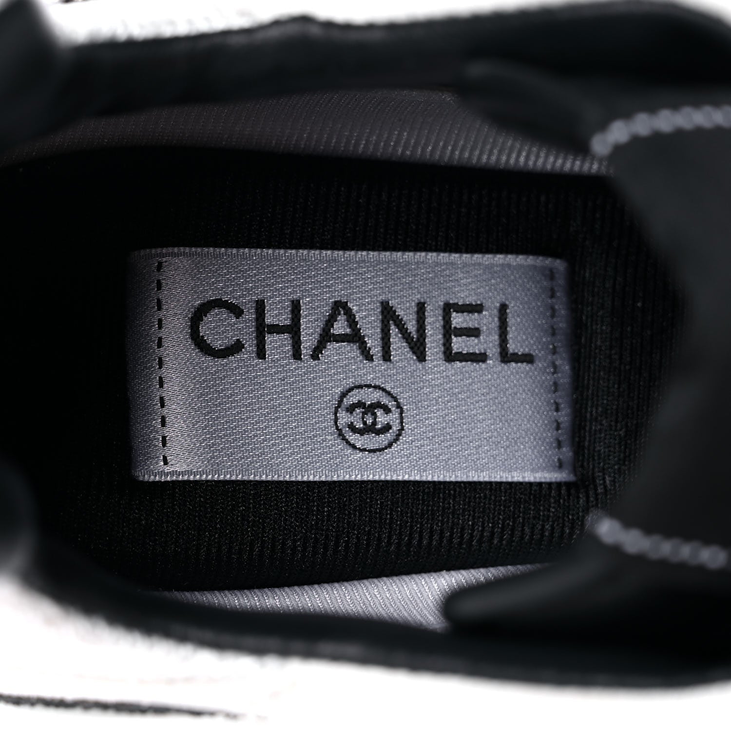 Chanel Mesh Suede Calfskin Quilted Sneakers 38 White Ivory 9 of 12