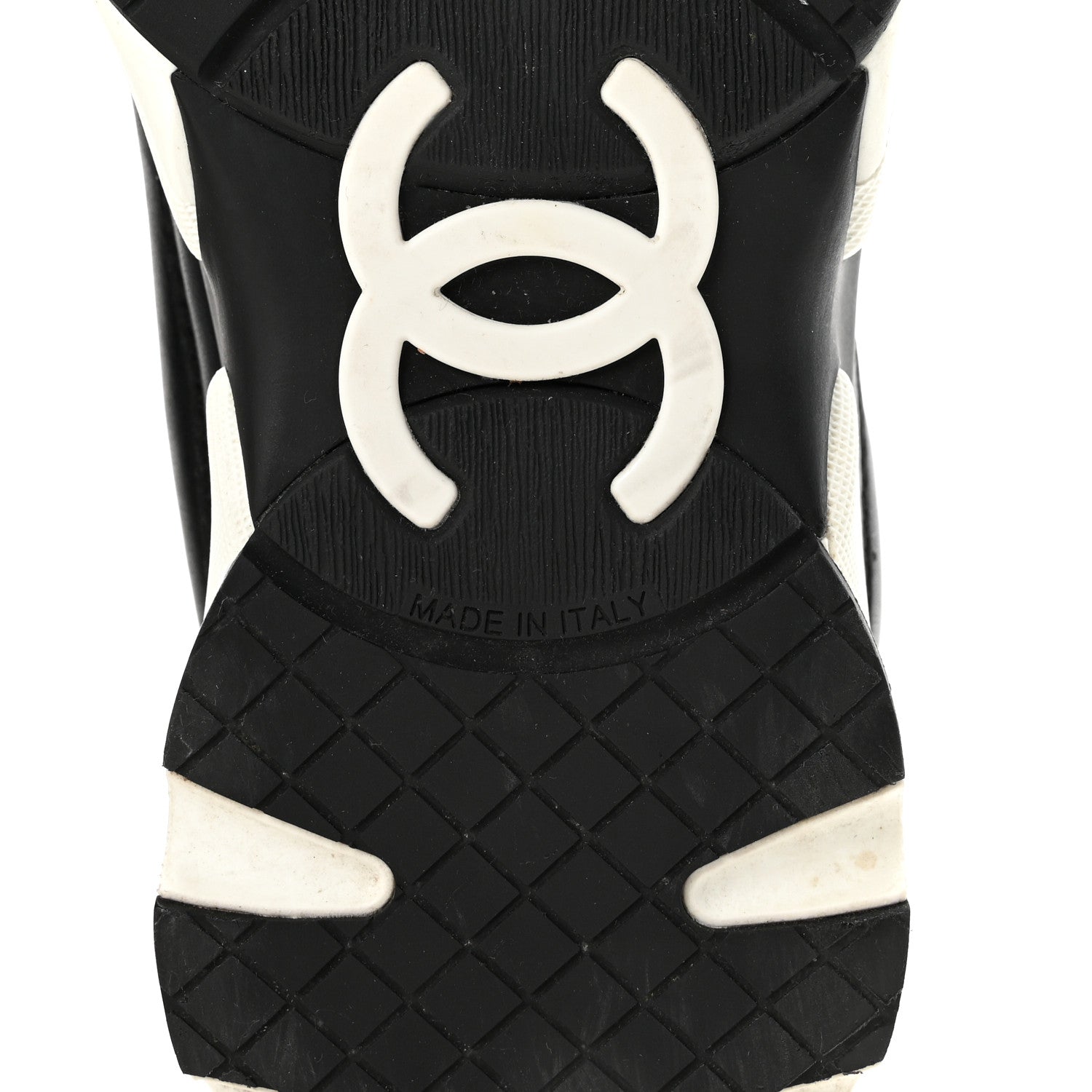 Chanel Calfskin CC Sneakers 36 Black 7 of 9