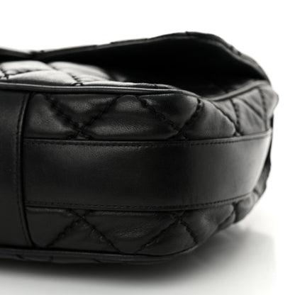 Chanel Lambskin Quilted Jumbo Easy Carry Flap Black 10 of 17