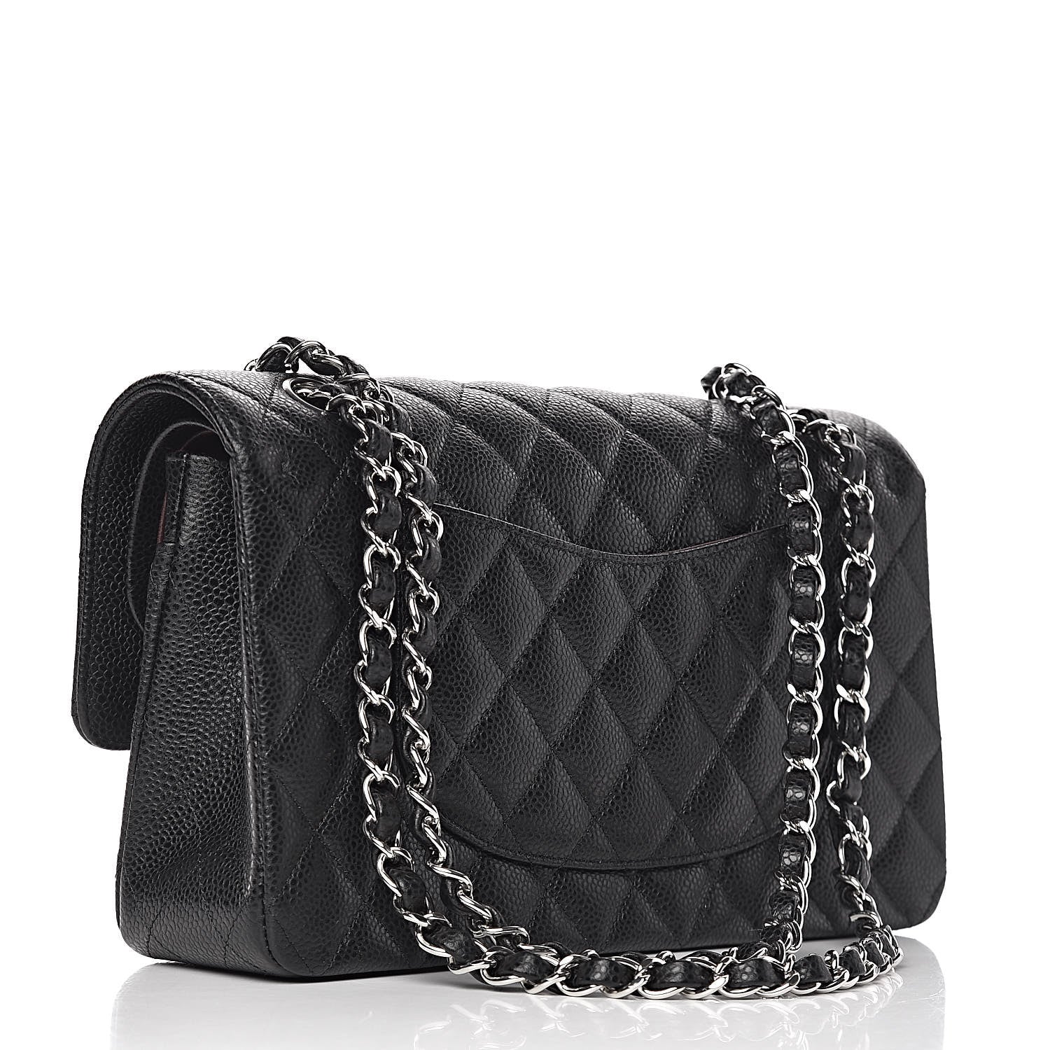 Chanel Caviar Quilted Medium Double Flap Black 3 of 10