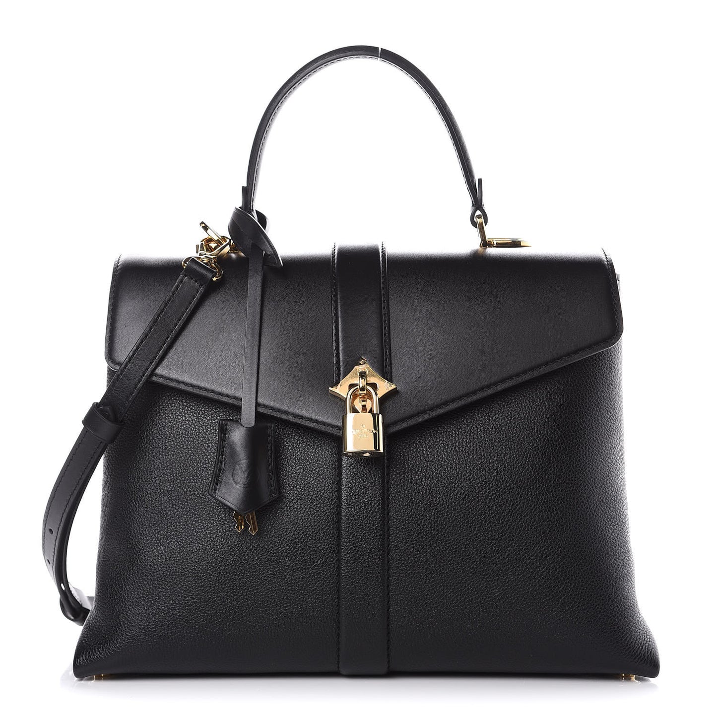 Grained Smooth Calfskin Rose Des Vents MM Black