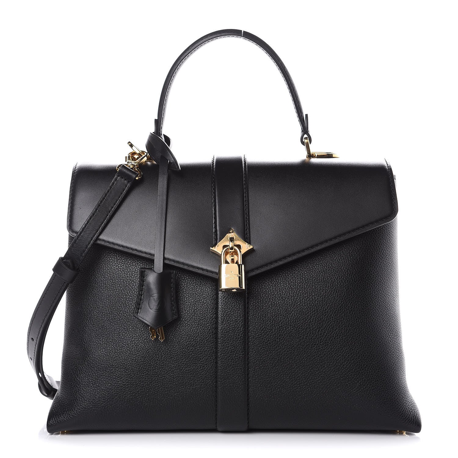 Louis Vuitton Grained Smooth Calfskin Rose Des Vents MM Black 1 of 11