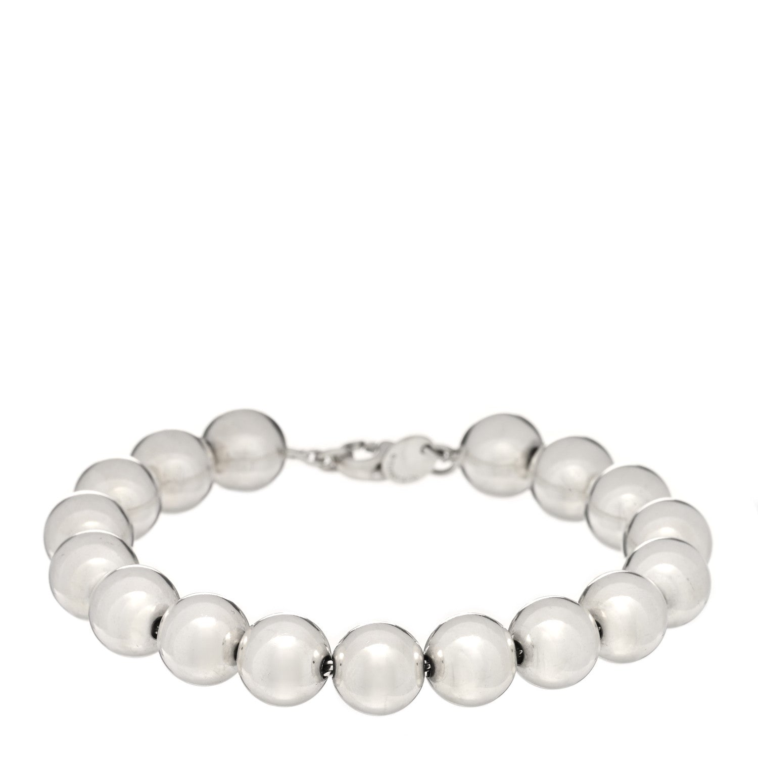 Tiffany Sterling Silver 10mm HardWear Ball Bracelet 1 of 5