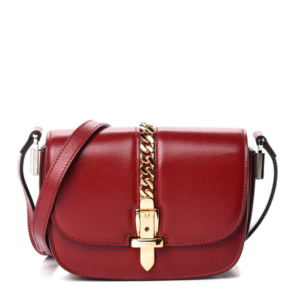 Gucci Azalea Calfskin Mini Sylvie 1969 Flap Messenger Bag New Cherry Red 1 of 12