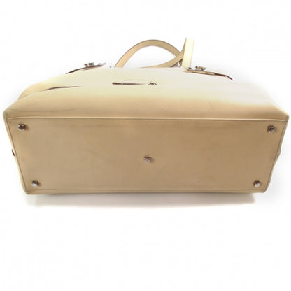 FASHIONPHILE SALVATOREFERRAGAMOLeatherToteBeige 5 of 10