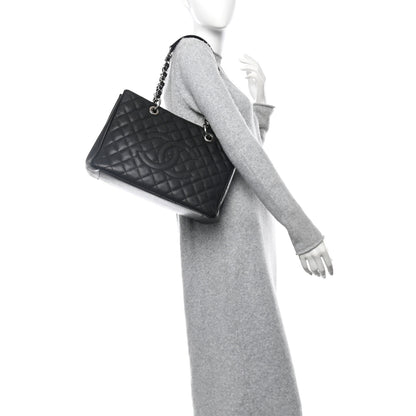 Chanel Caviar Quilted Grand Shopping Tote GST Black 2 of 12