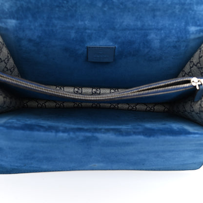 Gucci GG Supreme Monogram Blooms Medium Dionysus Shoulder Bag Beige Navy Vintage Blue 5 of 12
