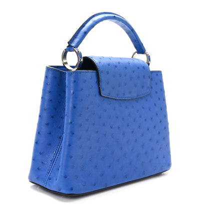 Louis Vuitton Ostrich Capucines BB Saphir 3 of 8