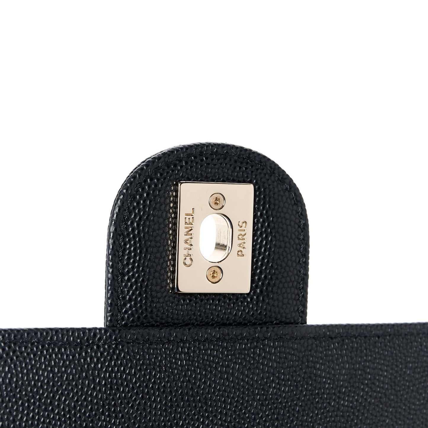 Caviar Quilted Like A Wallet Flap Black